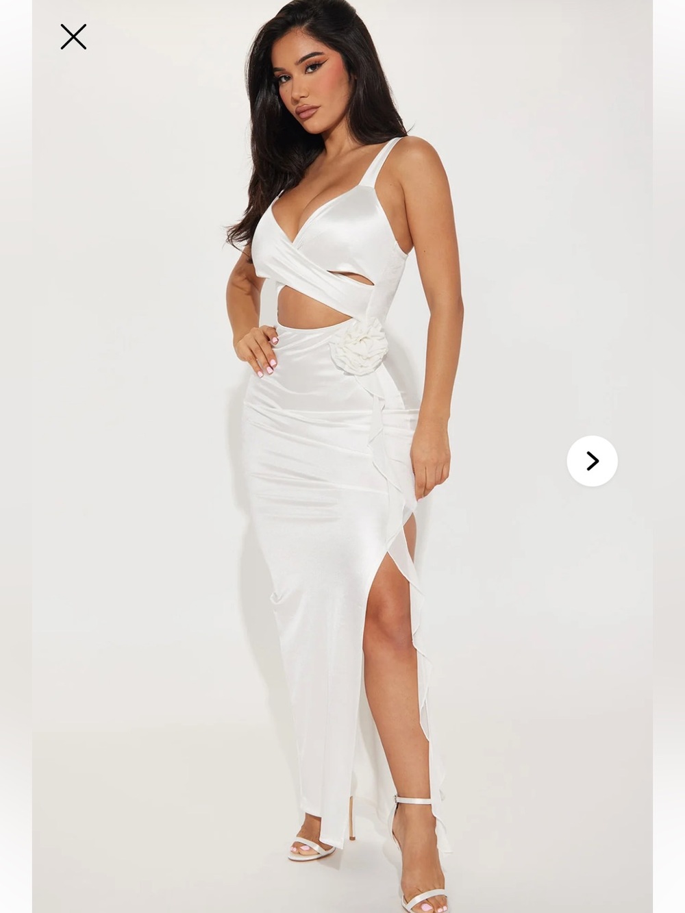 Fashion Nova Iris Dress - White